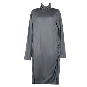 Banana Republic Womens M‎ Black Tall Turtleneck Dress Polyester
